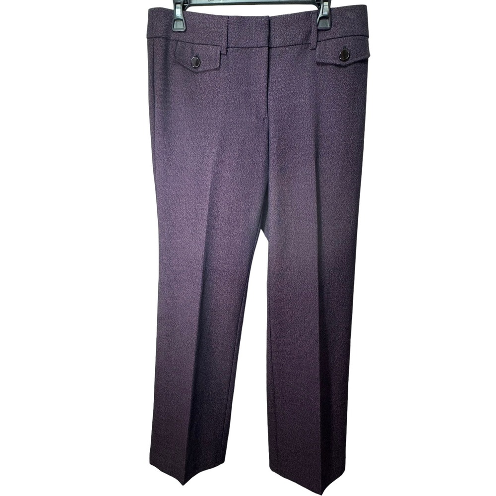 Loft Marisa Tweed Forever Navy Trousers Pants work career slacks  Size 6 EUC